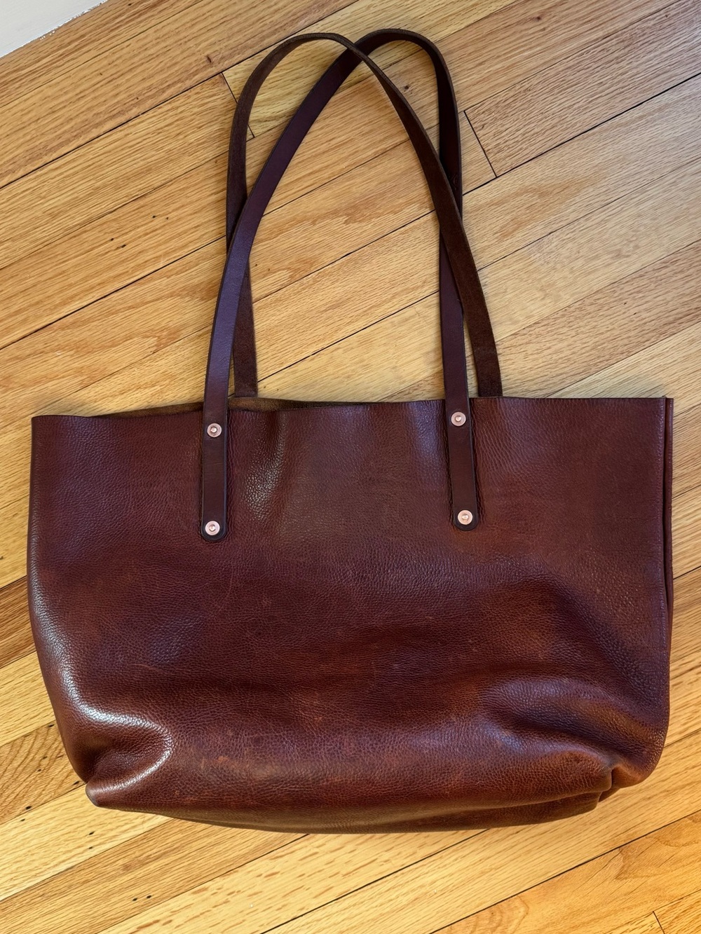 Go Forth Goods Leather Tote Bag